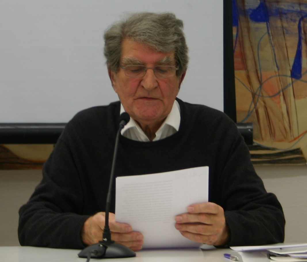 Günter Feist während einer Veranstaltung in der Berliner Galerie Parterre, 2011