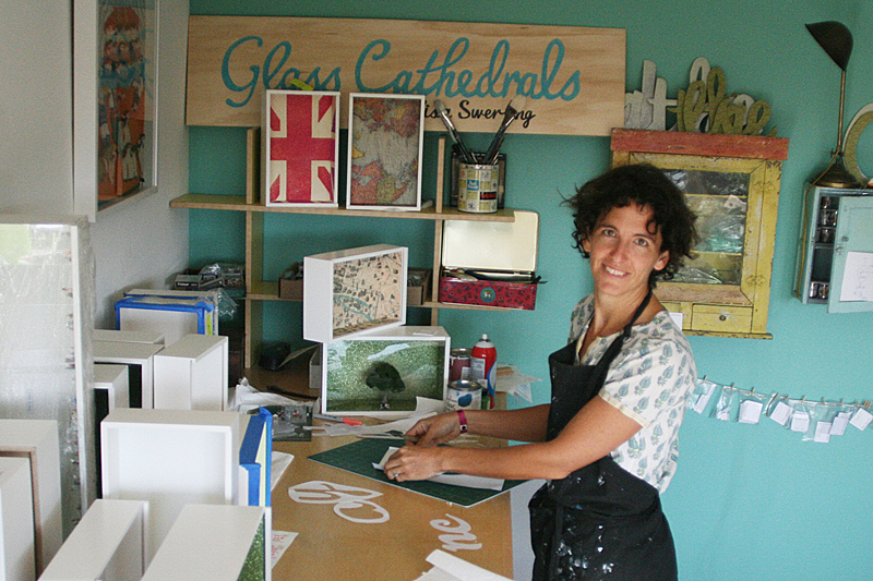 Lisa Swerling in her studio