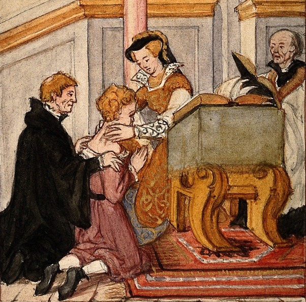 File:Mary I touching for scrofula (crop).jpg