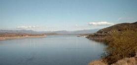 Theodore Roosevelt Lake Reservoir on the Salt River, Gila County, Arizona, US