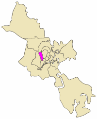 Position in the metropolitan area of HCMC