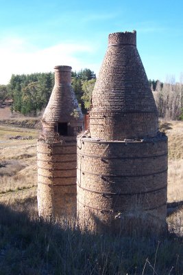 Two remaining 19th century brick bottle kilns at north of Portland Cement Works site 1738 - Raffan's Mill and Brick Bottle Kilns Precinct - Two remaining 19th century brick bottle kilns at north of Portland Cement Works site (5056468b1).jpg