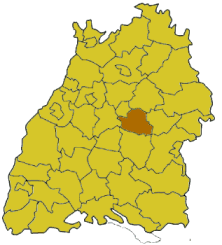 Poziția regiunii Esslingen