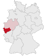 Kart over Regionen Köln