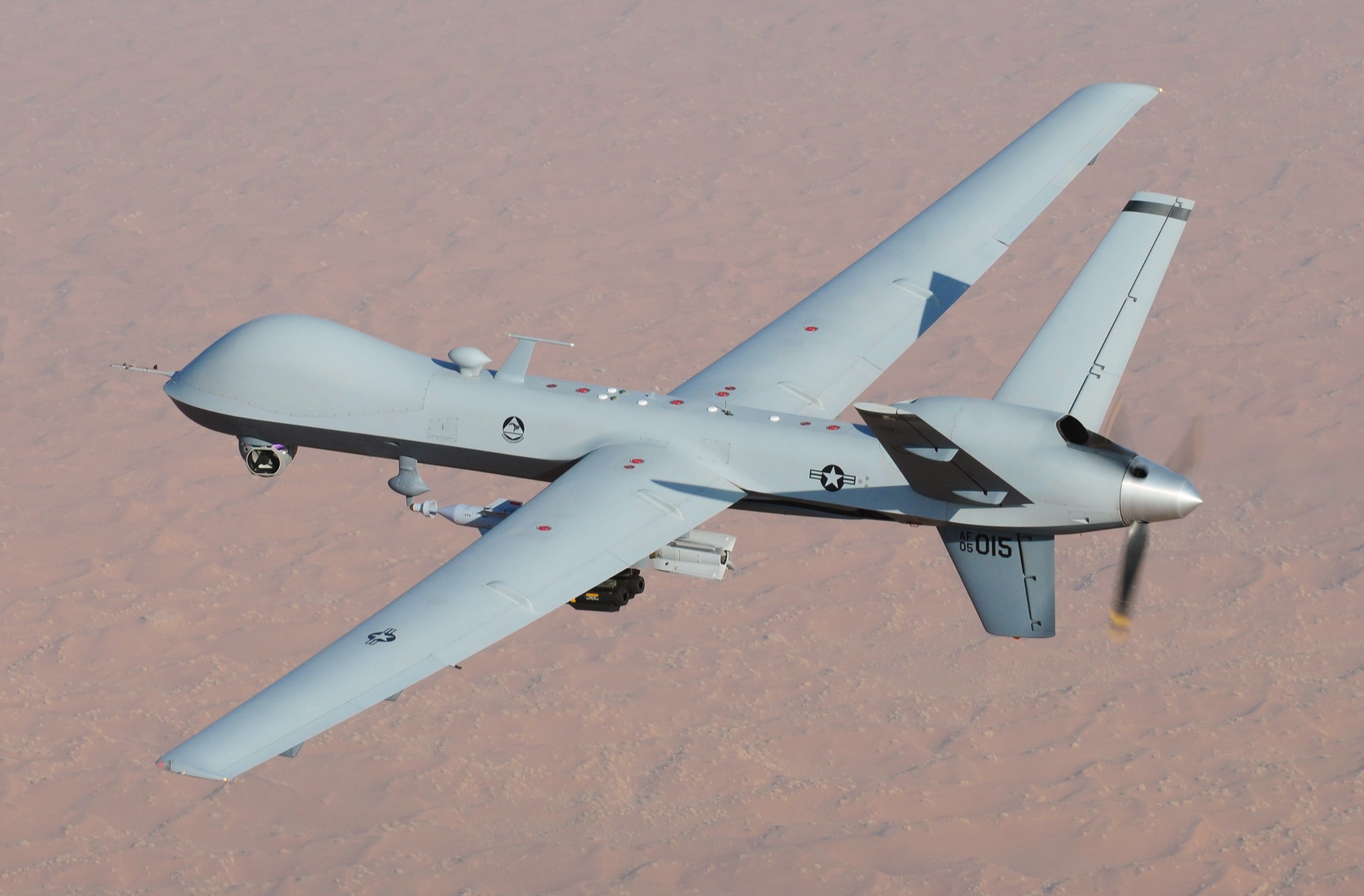 MQ-9 Reaper drone.