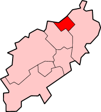 Sijainti Northamptonshiressa