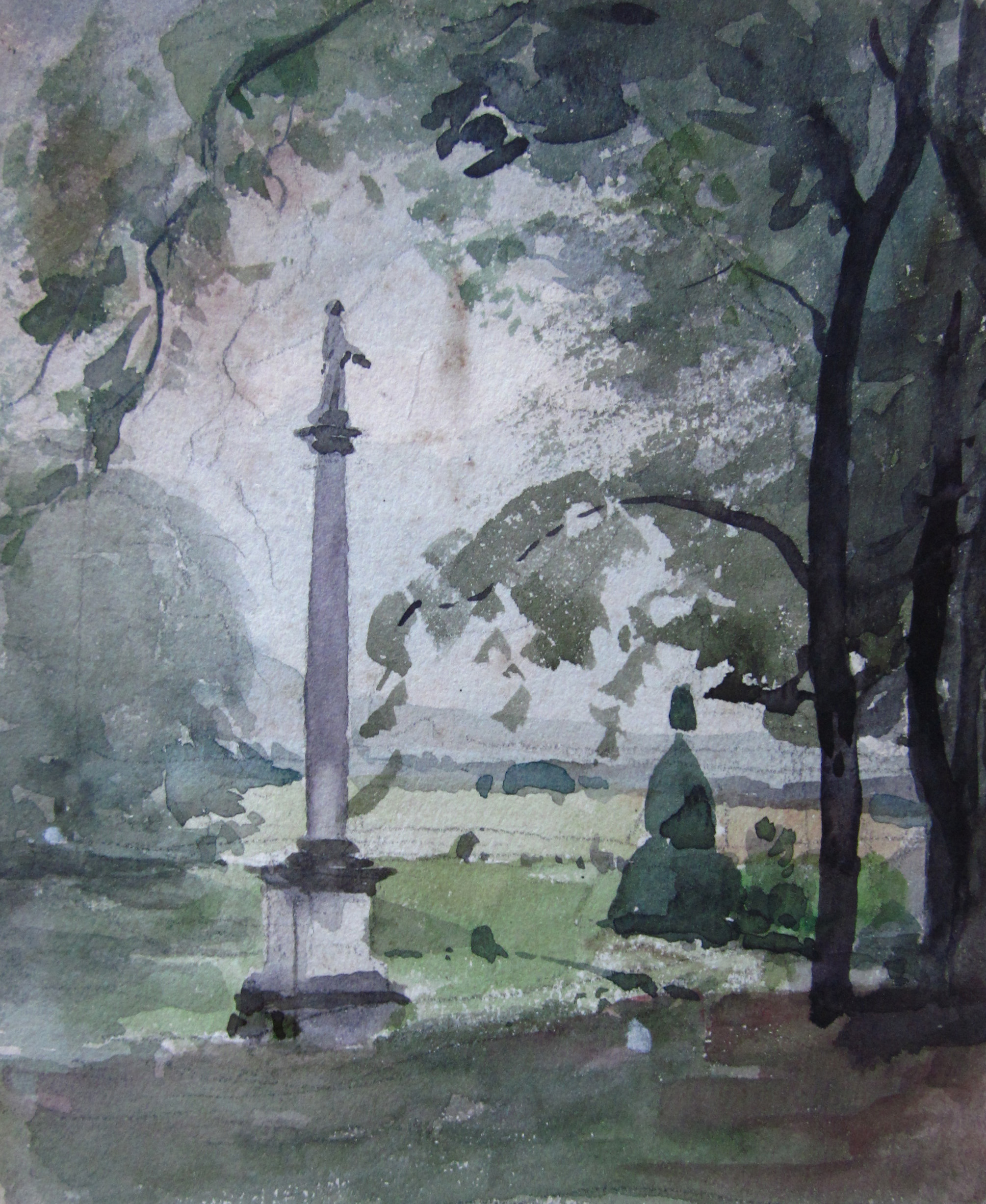 File Robert Dugas Vialis Aquarelle Du Parc Du Chateau Du Colombier Jpg Wikimedia Commons