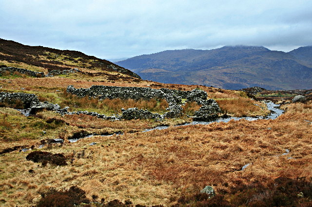 File:Sheepfold by Afon Llynedno - geograph.org.uk - 747383.jpg