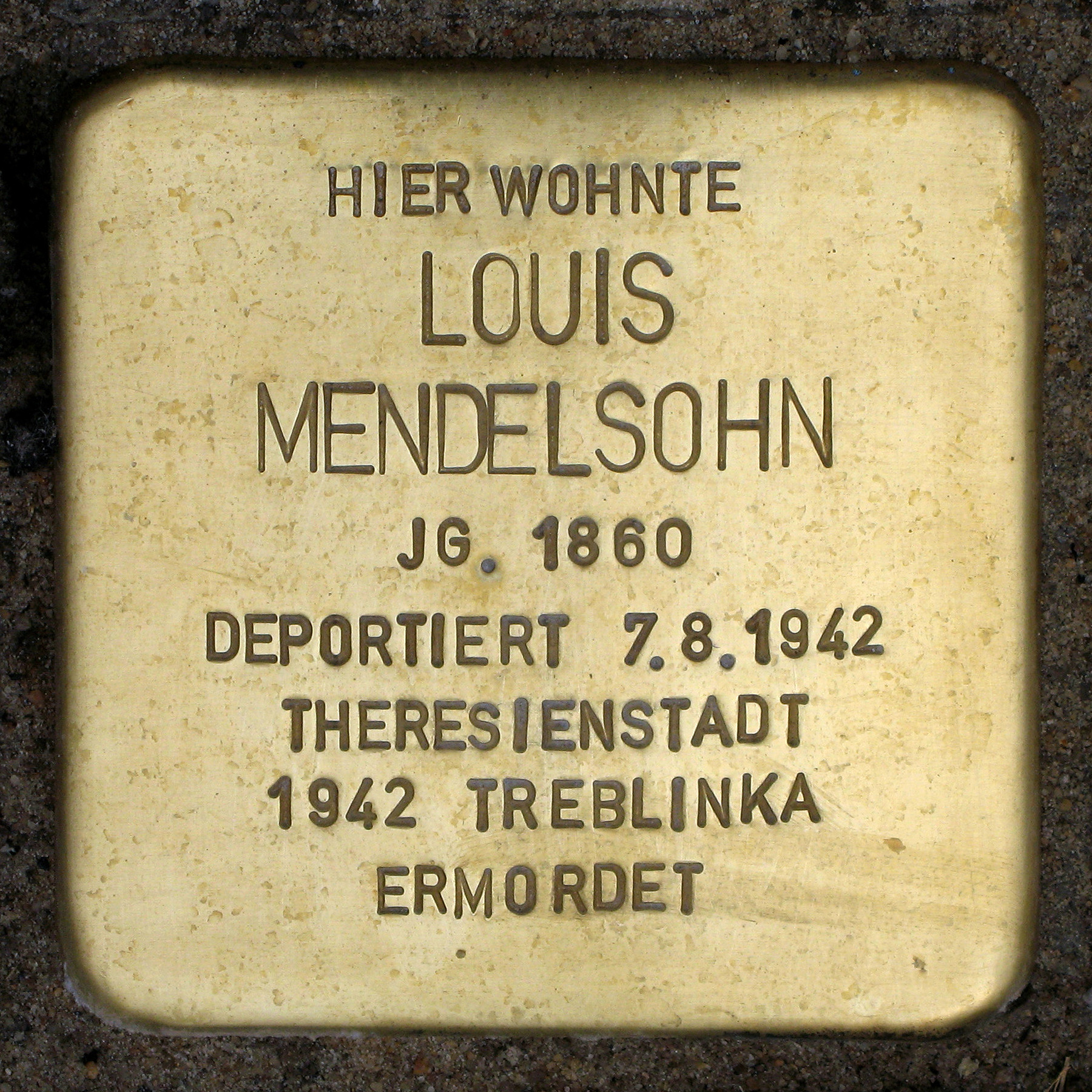 Datei:Stolperstein.Mitte.Neue Grünstraße 28.Louis Mendelsohn.0547