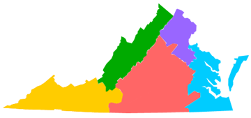 Regiões da Virgínia