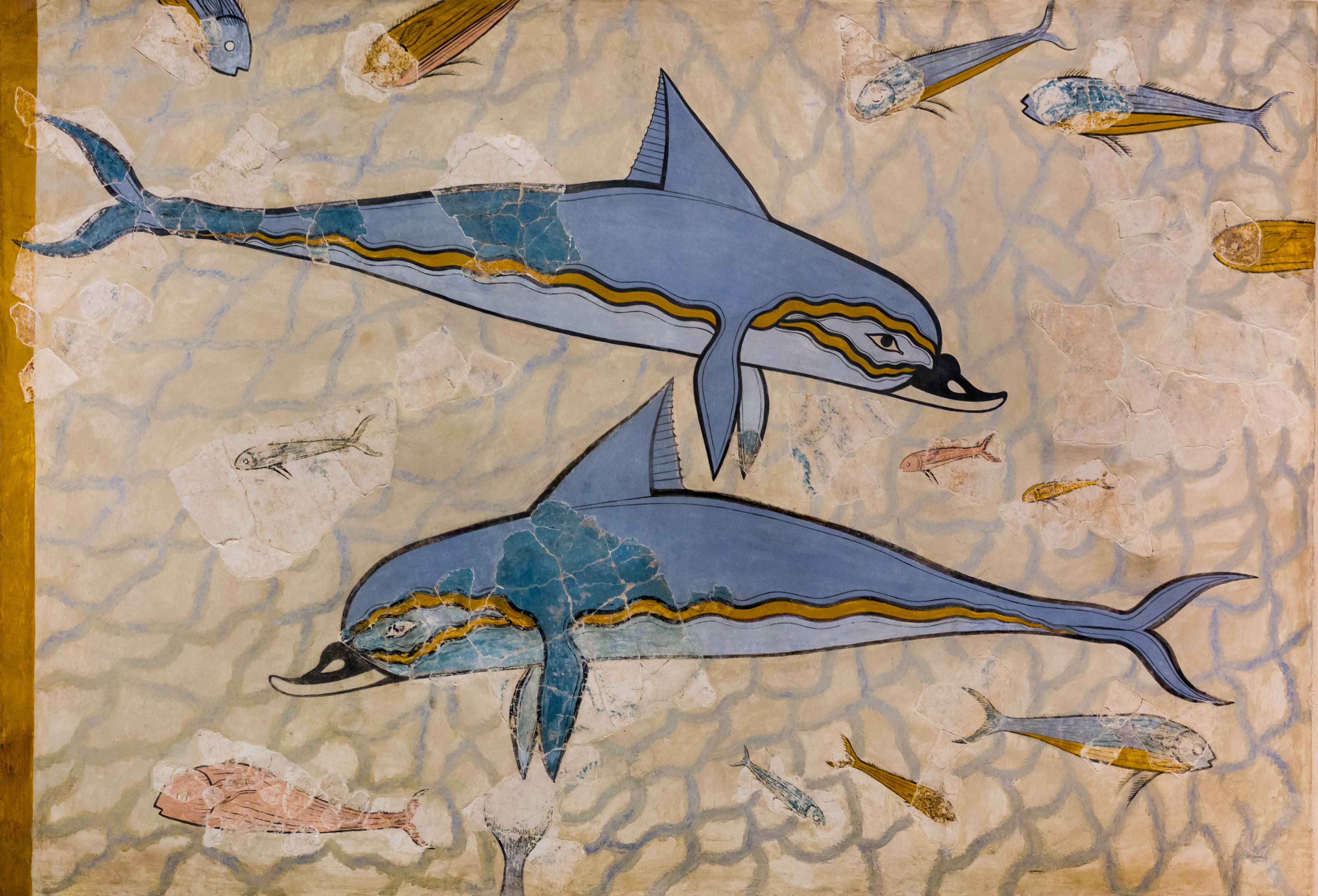 File:Wall painting of dolphins from Knossos (Queen´s Megaron) - Heraklion  AM.jpg - Wikimedia Commons