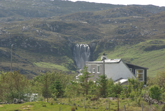 Waterfall Near Clashnessie - geograph.org.uk - 1108774