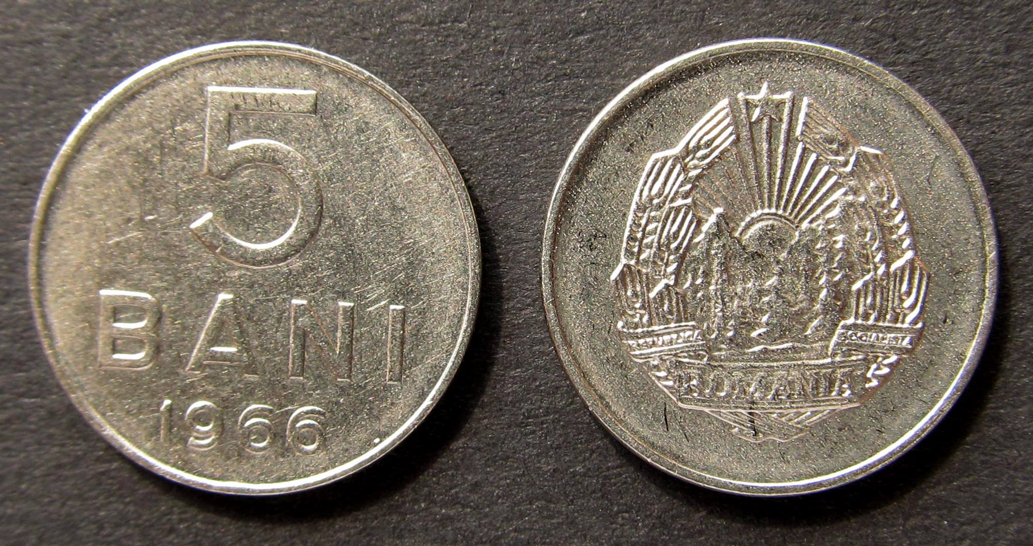 1966 Romania 15 Bani 