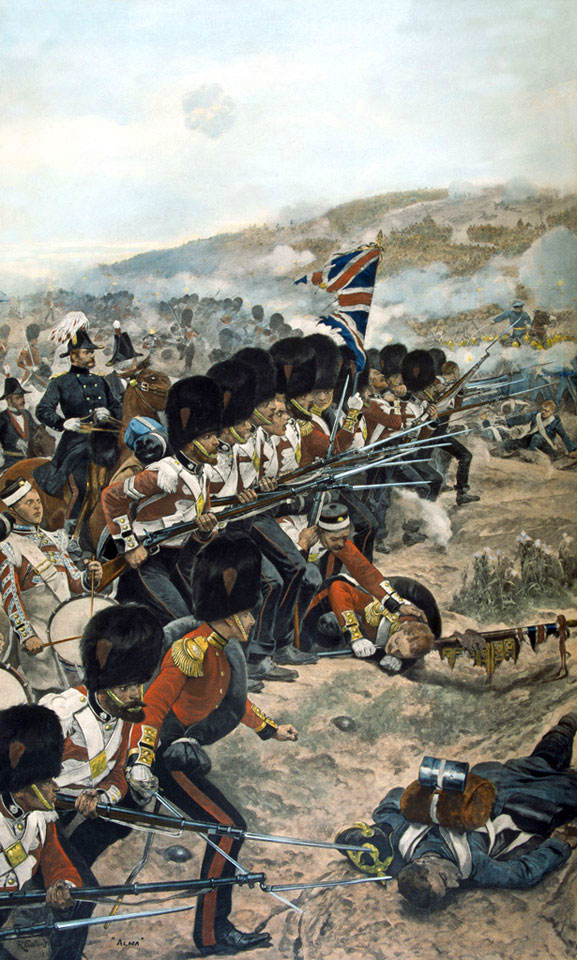 Depiction of the battle of Alma