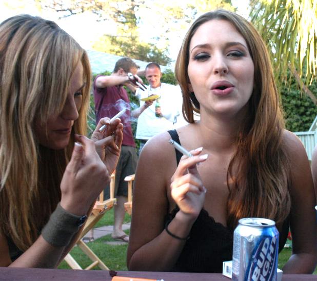 File:Crystal Klein, Shay Laren at Luke Ford's 40th birthday party 3.jpg