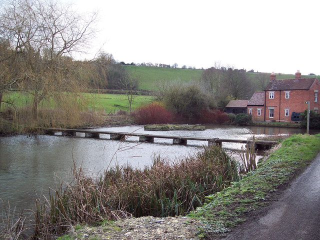 File:Footpath across the pond at Sherrington - geograph.org.uk - 327248.jpg