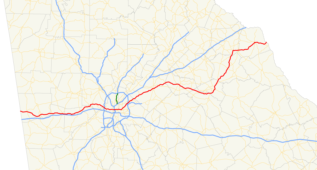 ga states highway maps