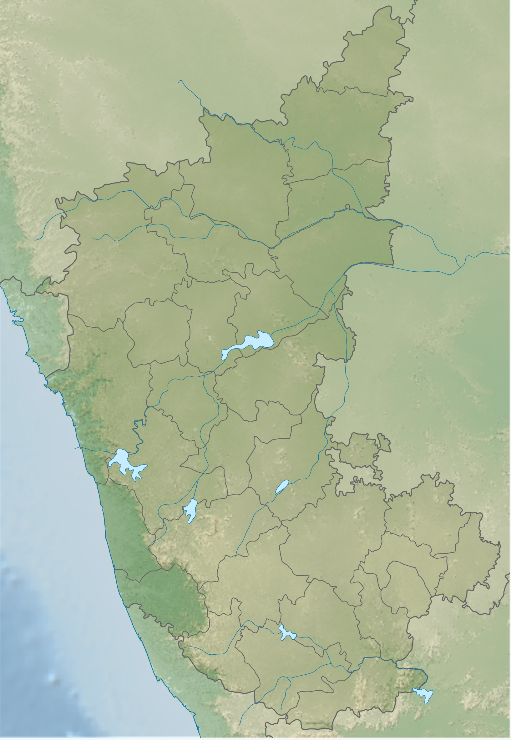 File India Karnataka Relief Map Png Wikimedia Commons