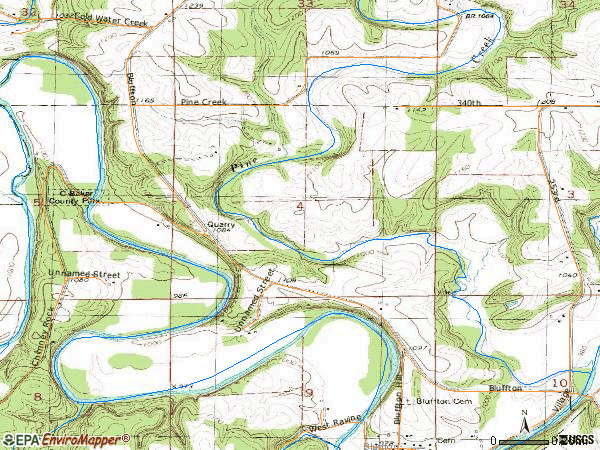 Map_Pine_Creek_Winneshiek_Cty_IA