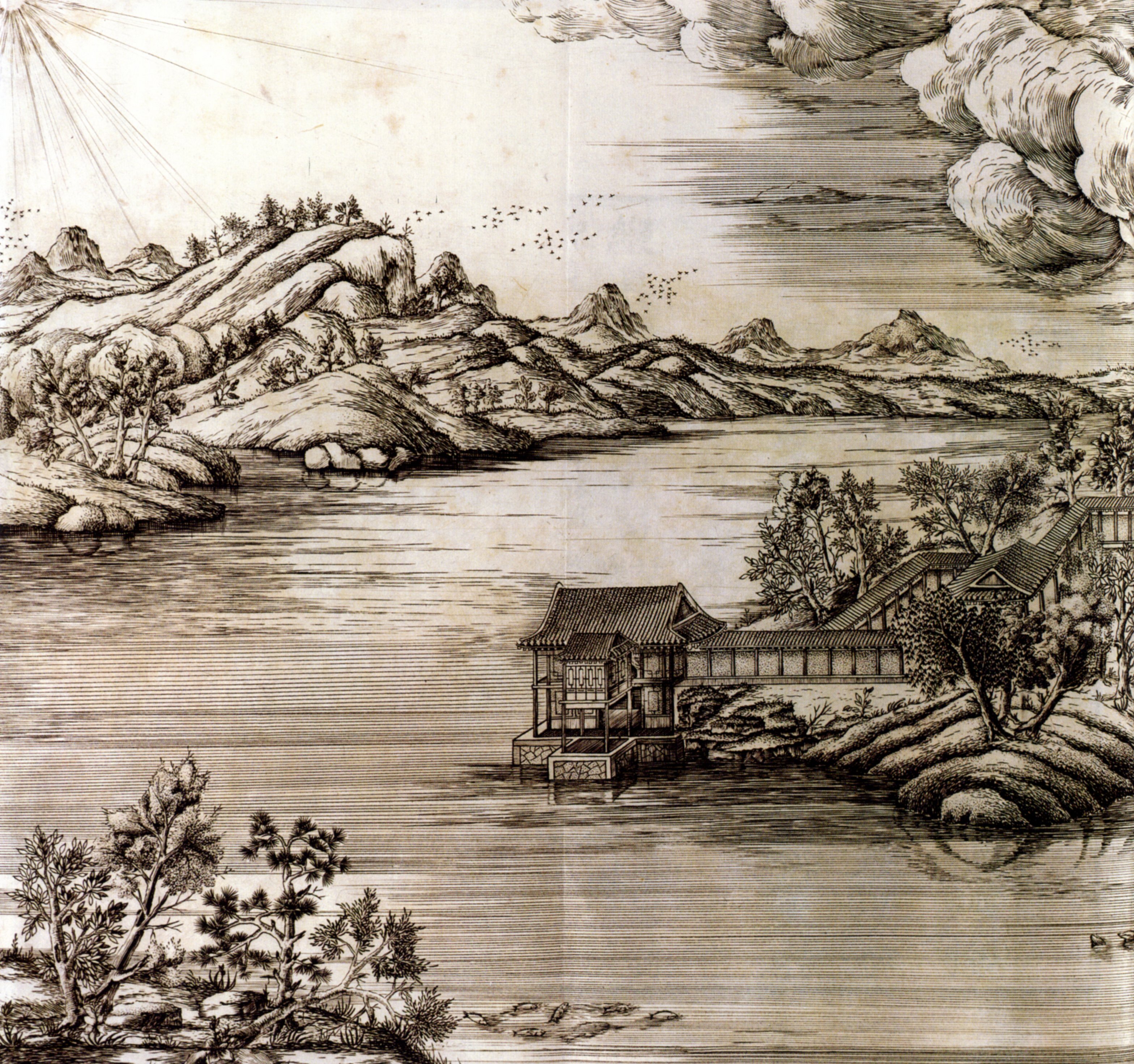 ''Brillo matutino en la cresta occidental'' (1714-1715), [[Museo Nacional del Palacio