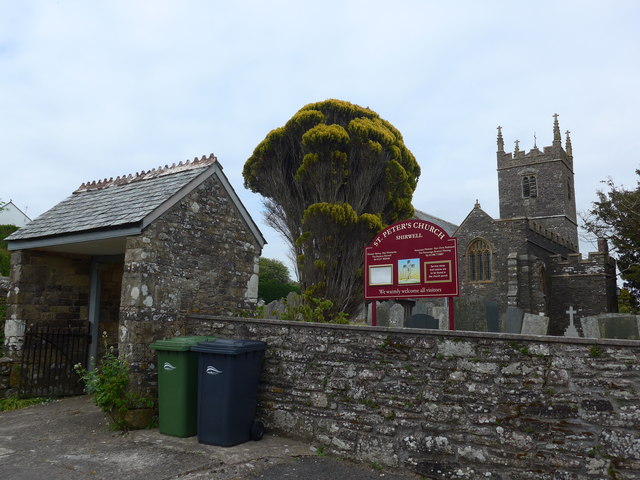 File:St Peter, Shirwell, lych gate - geograph.org.uk - 4574893.jpg