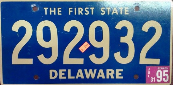 File:1995 Delaware license plate - 292932.jpg