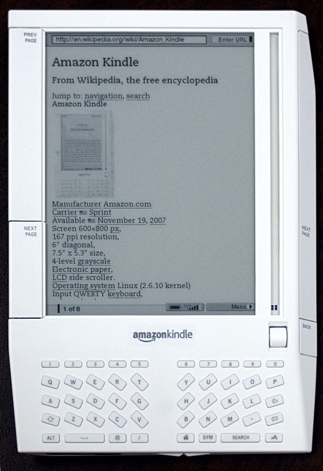 Kindle, el libro electrónico de  que ha revolucionado el