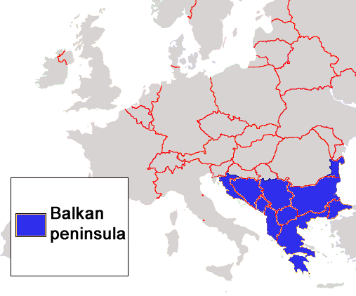 balkan peninsula world map