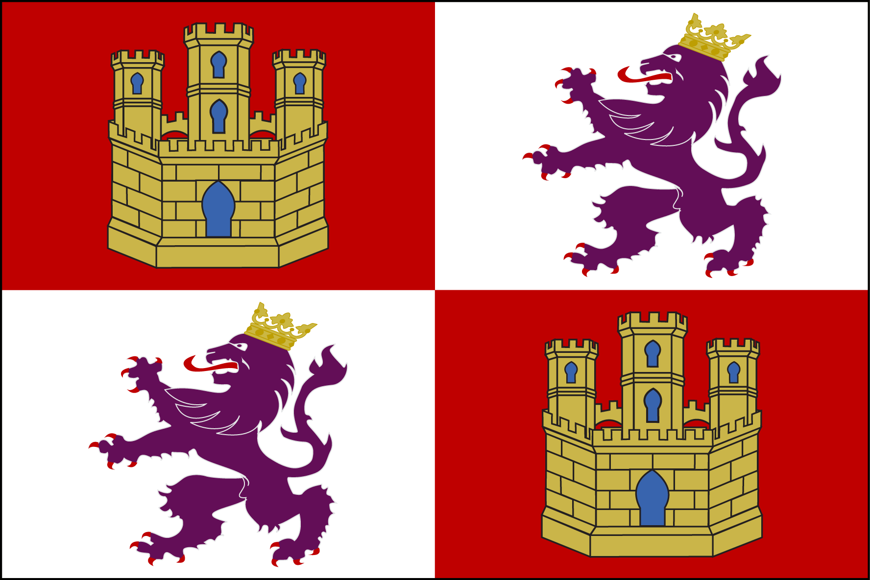 Las banderas de España Bandera_de_la_Corona_de_Castilla