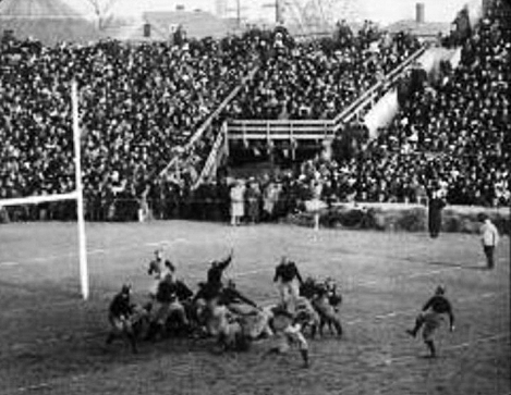 Brickley's drop kick to defeat Dartmouth in 1912.