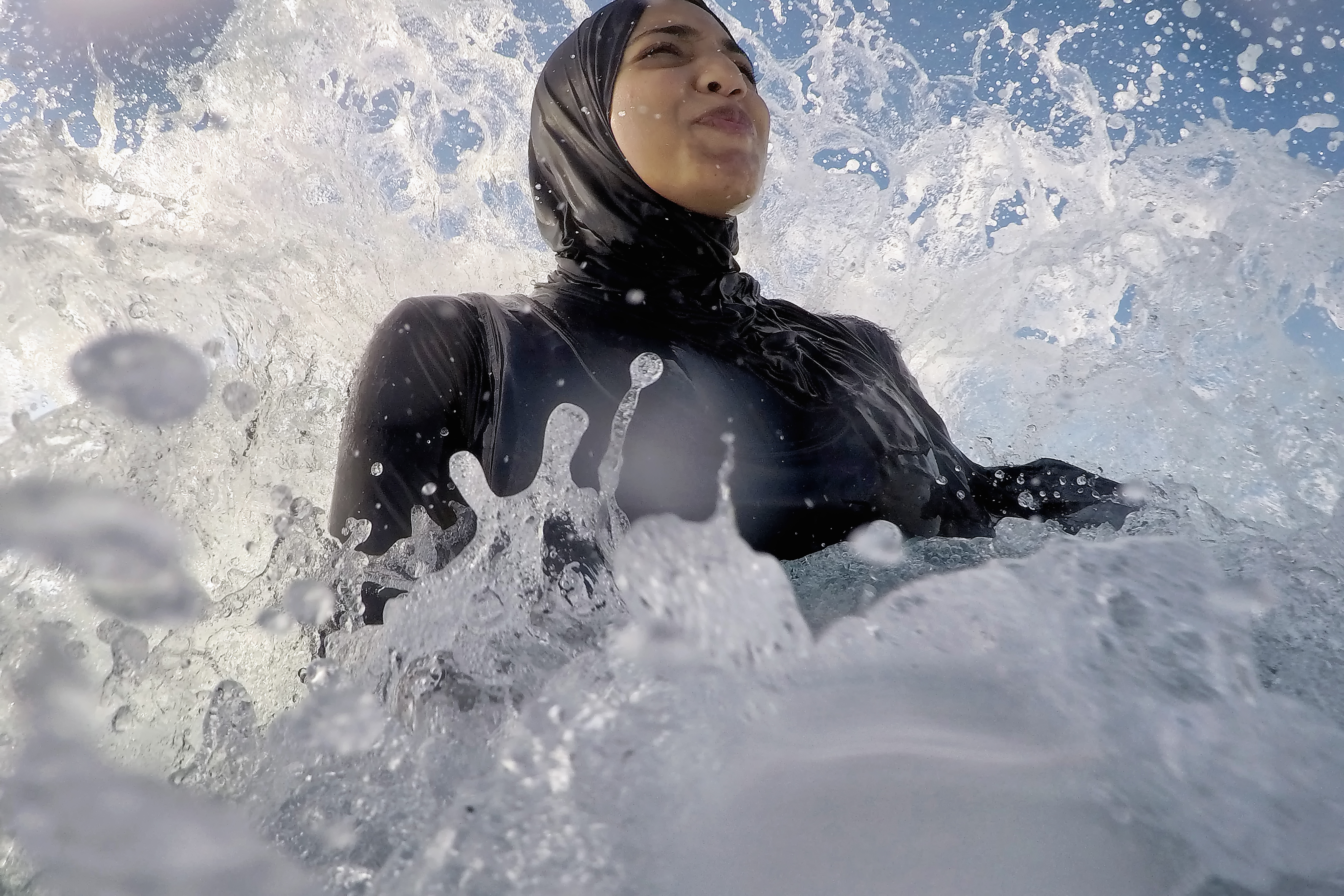 Modest Hijabi Waterproof swimsuit.