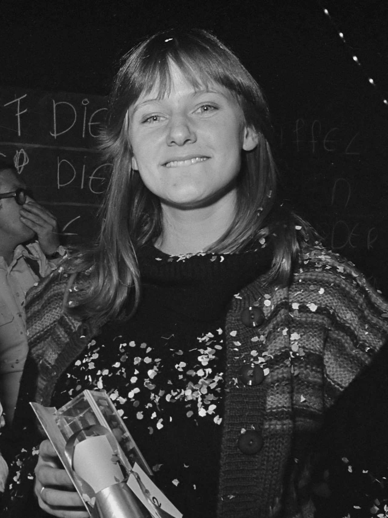 Lidia Postma with the Gouden Penseel in 1976