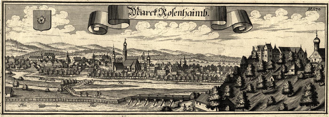 Vista de Rosenheim en 1701.