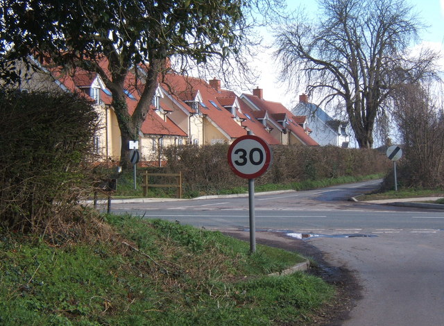 File:New houses by crossroads north of Fordham - geograph.org.uk - 736727.jpg