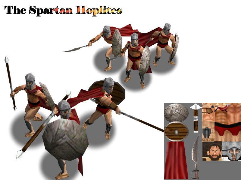 Spartan Hoplite tin 75mm LA70 FOR SPARTA 