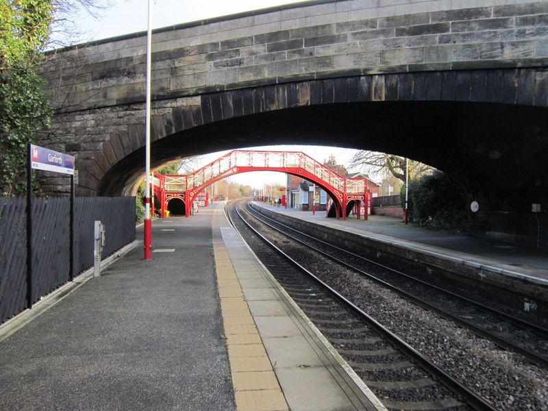 File:The A642, Aberford Road goes over Garforth Station (geograph 2788527).jpg