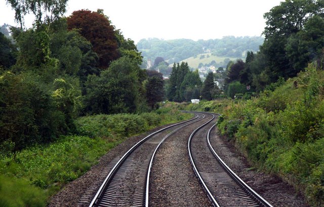 File:The line runs past Brownshill - geograph.org.uk - 1597763.jpg