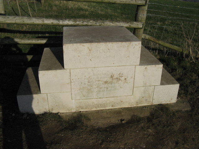 File:Toby's Stone on the South Downs Way - geograph.org.uk