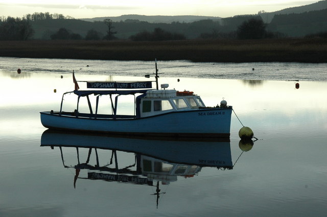 File:Topsham Ferry from Topsham Quay - geograph.org.uk - 733663.jpg