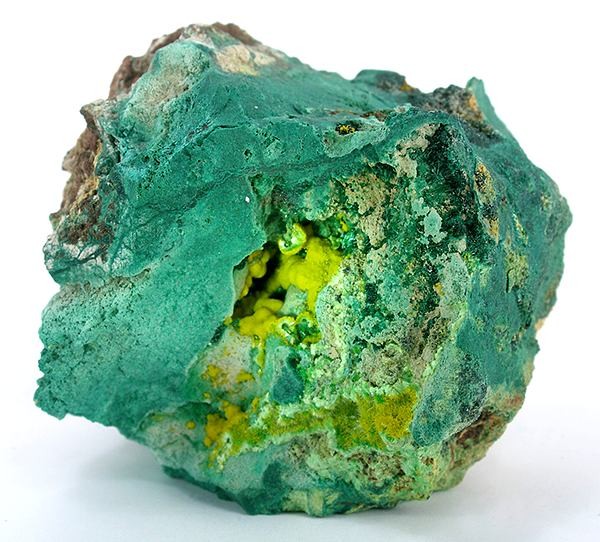 https://upload.wikimedia.org/wikipedia/commons/1/14/Uranophane-Malachite-131737.jpg