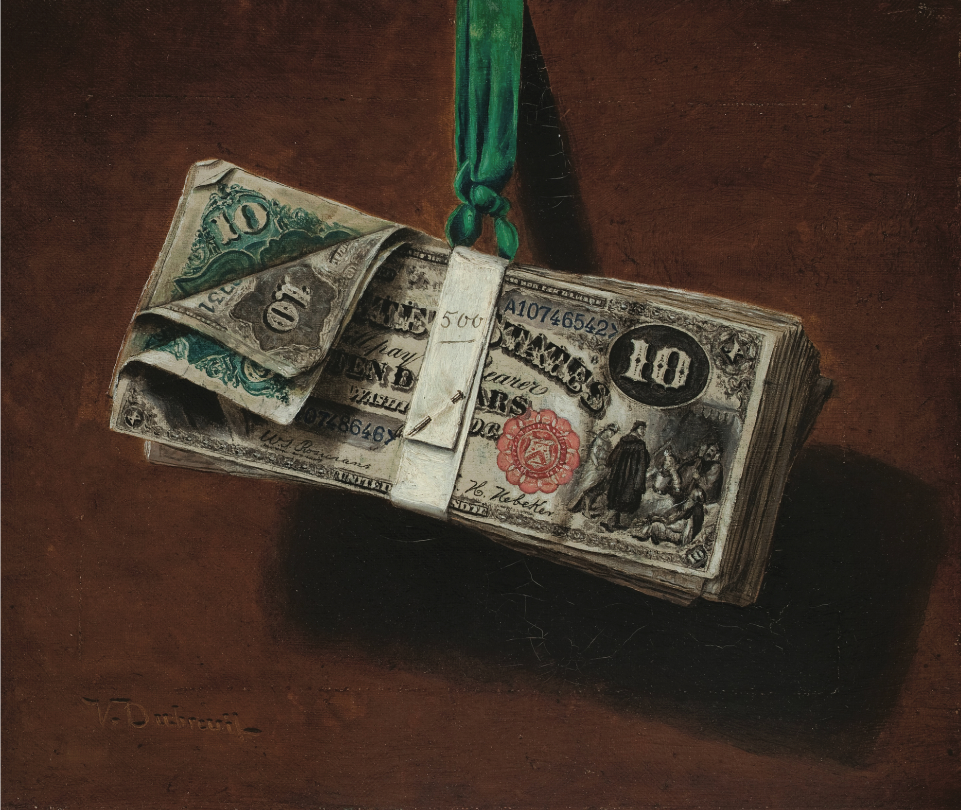 Любимые купюры. Victor Dubreuil. Barrels of money (1897г). Банкир с деньгами. Victor Dubreuil money. Картина на Заголовок деньги.