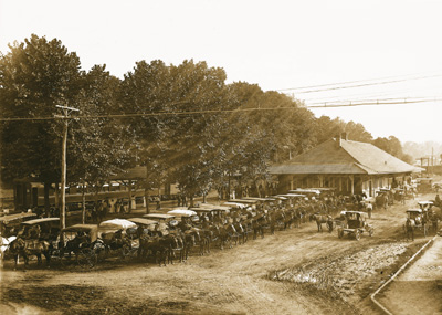 Waynesville Train Depot in Frog Level, c. 1890s