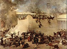 Разрушение Иерусалимского Храма. Франческо Хайес, 1867