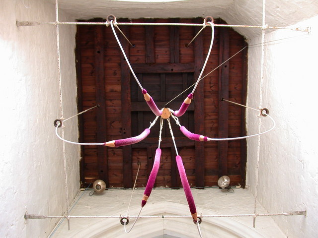 File:Bellropes, Harston Church - geograph.org.uk - 713493.jpg