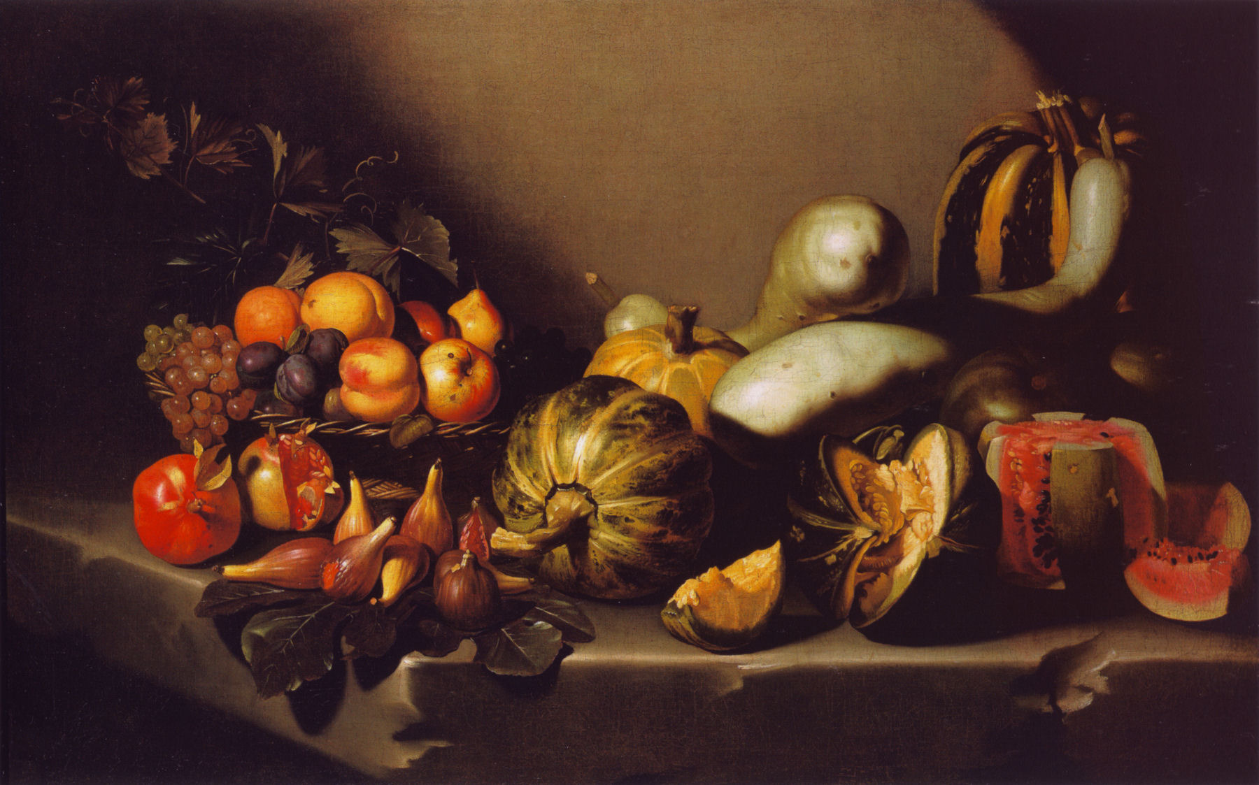 Fichier:Caravaggio - Still Life with Fruit (circa 1603).png 