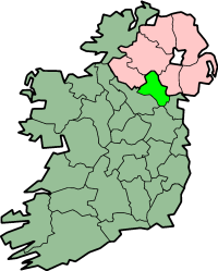 Plasseringa til County Monaghan på Irland