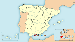 Malaga Location Map