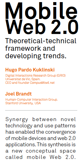 Mobile Web 2.0