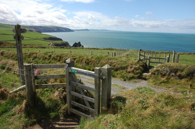 Stile on Pembrokeshire Coast Path - geograph.org.uk - 426747