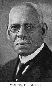 Pastor of Nineteenth Street Baptist Church from 1882-1945 Walter Henderson Brooks c. 1921.jpg